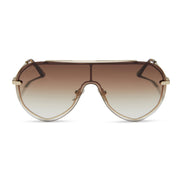 Imani Sunglasses — Gold + Brown Gradient
