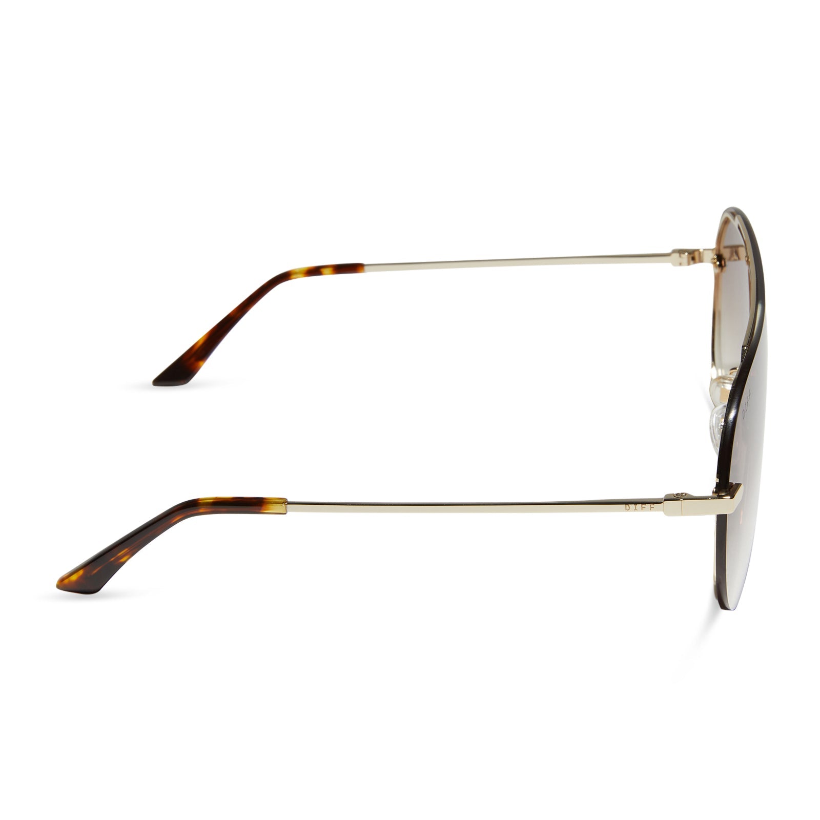 Imani Sunglasses — Gold + Brown Gradient