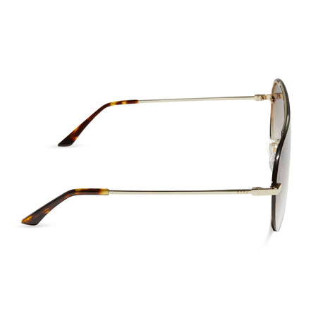 Imani Sunglasses — Gold + Brown Gradient