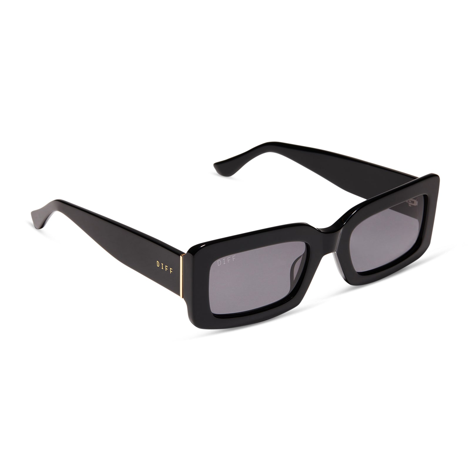 Indy Sunglasses — Black + Grey Polarized