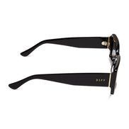 Indy Sunglasses — Black + Grey Polarized