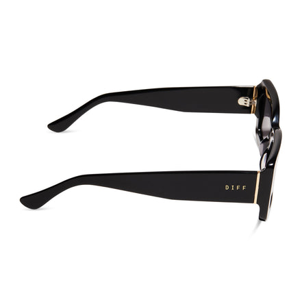 Indy Sunglasses — Black + Grey Polarized