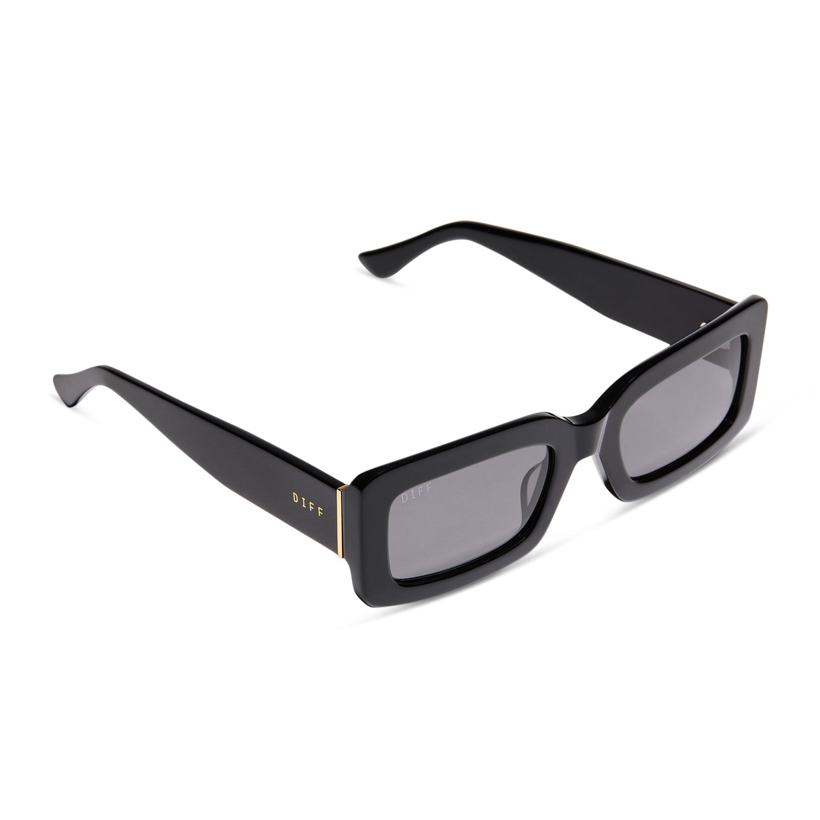 Indy Sunglasses — Black + Grey Polarized