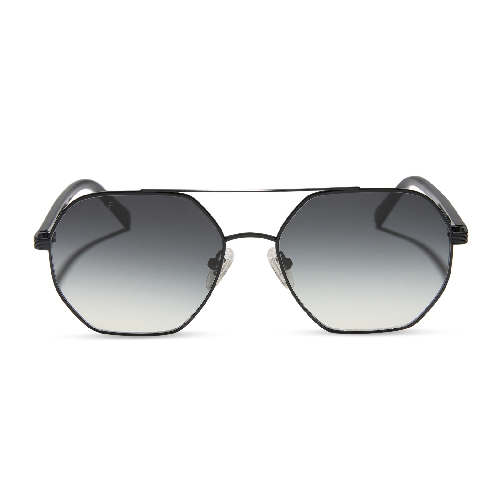 Joelle Sunglasses — Black + Grey Gradient Polarized