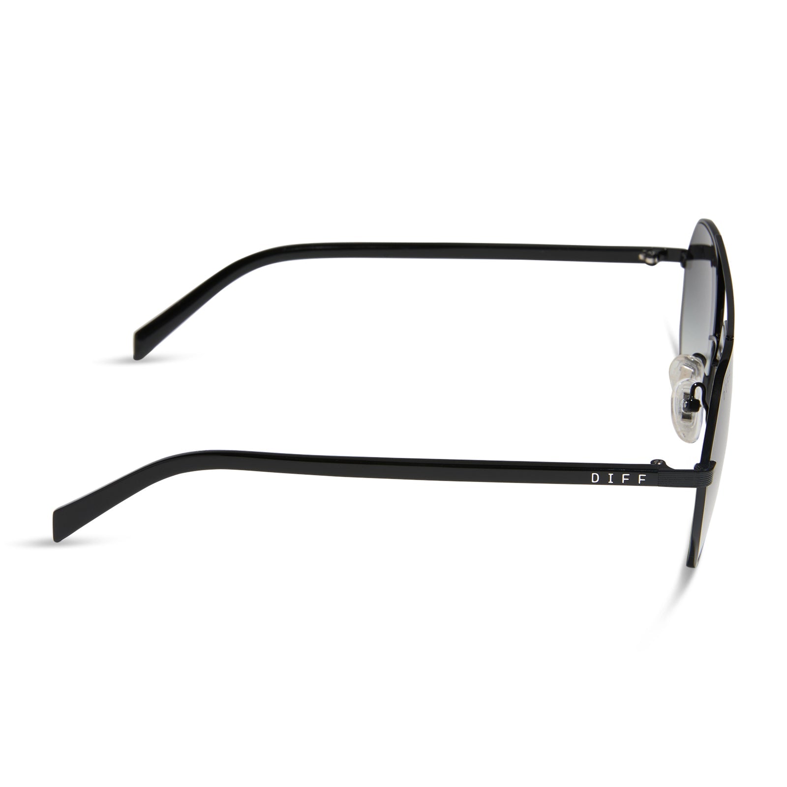 Joelle Sunglasses — Black + Grey Gradient Polarized