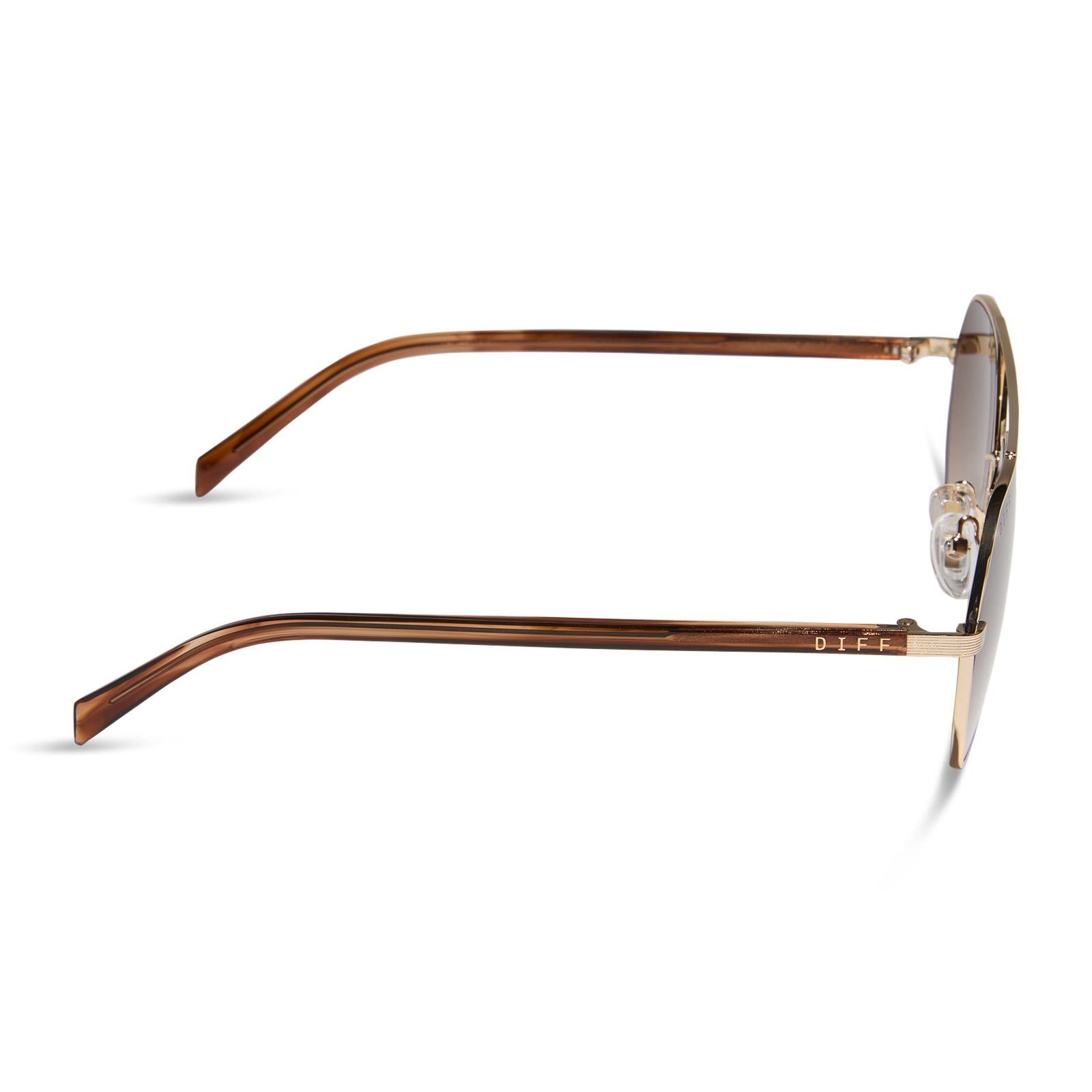 Joelle Sunglasses — Gold + Horn Tortoise + Brown Gradient