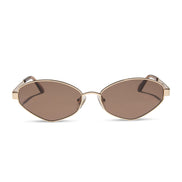 Jordy Sunglasses — Gold + Horn Tortoise + Brown