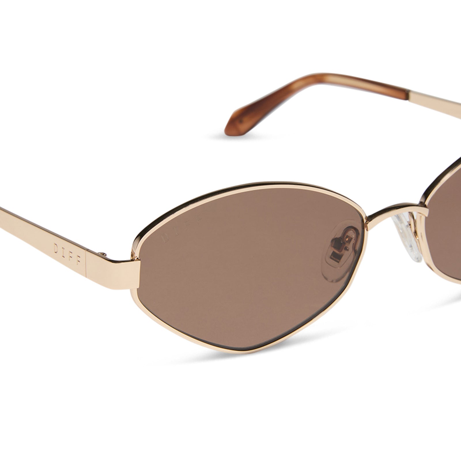 Jordy Sunglasses — Gold + Horn Tortoise + Brown