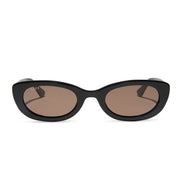Raya Sunglasses — Black + Brown