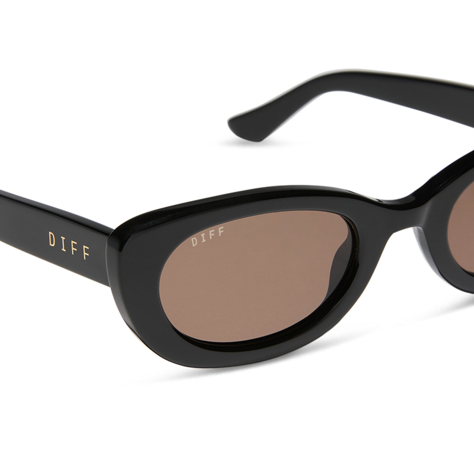 Raya Sunglasses — Black + Brown