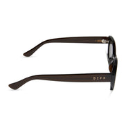 Raya Sunglasses — Chocolate Crystal + Grey Polarized