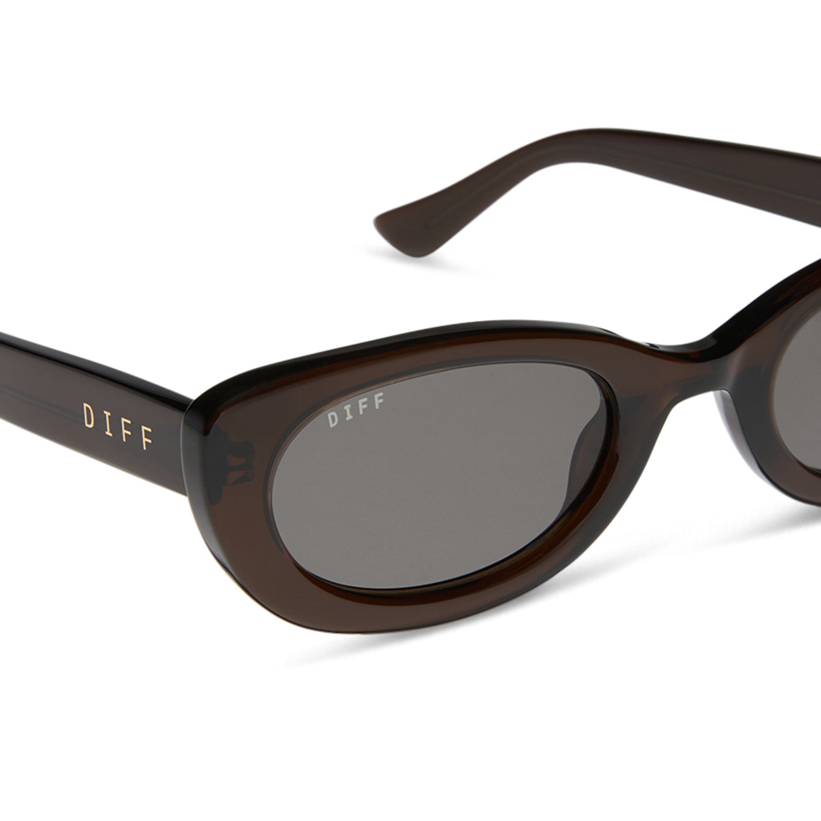 Raya Sunglasses — Chocolate Crystal + Grey Polarized