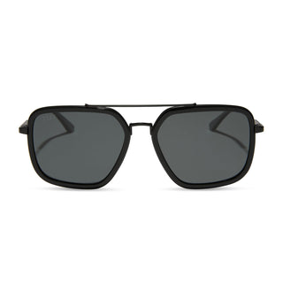 Jordan - Black + Grey + Polarized Sunglasses