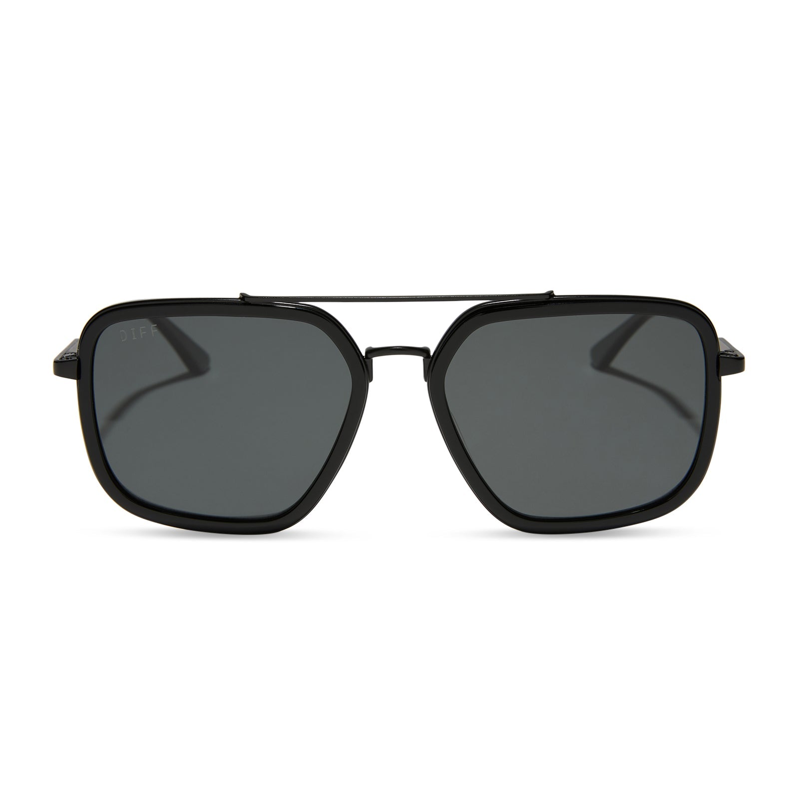Jordan Sunglasses — Black + Grey Polarized