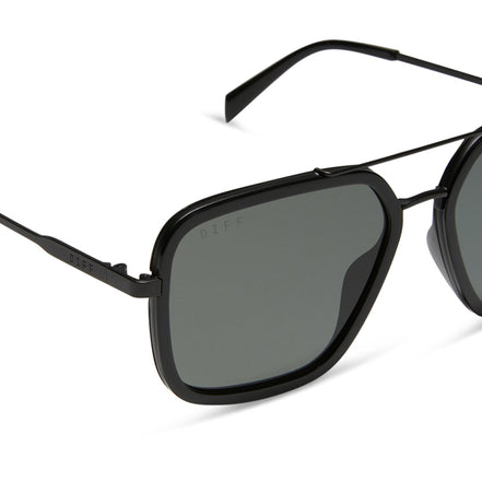 Jordan Sunglasses — Black + Grey Polarized