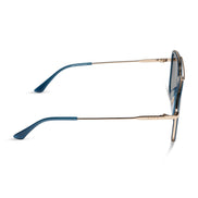 Jordan Sunglasses — Clubhouse Blue + Gold + Grey Gradient Polarized