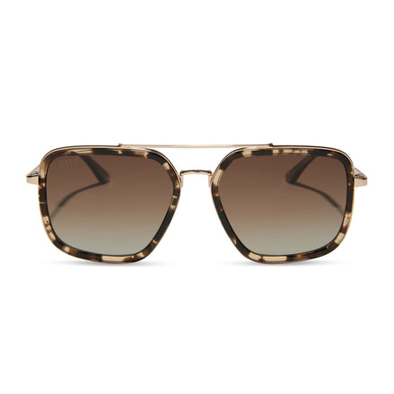 Jordan Sunglasses — Espresso Tortoise + Brown Gradient Polarized