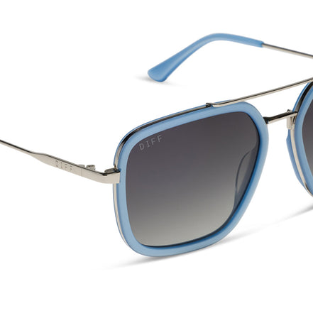 Jordan Sunglasses — Light Blue + Grey Gradient Polarized