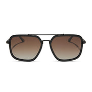 Jordan Sunglasses — Matte Black + Brown Gradient Polarized