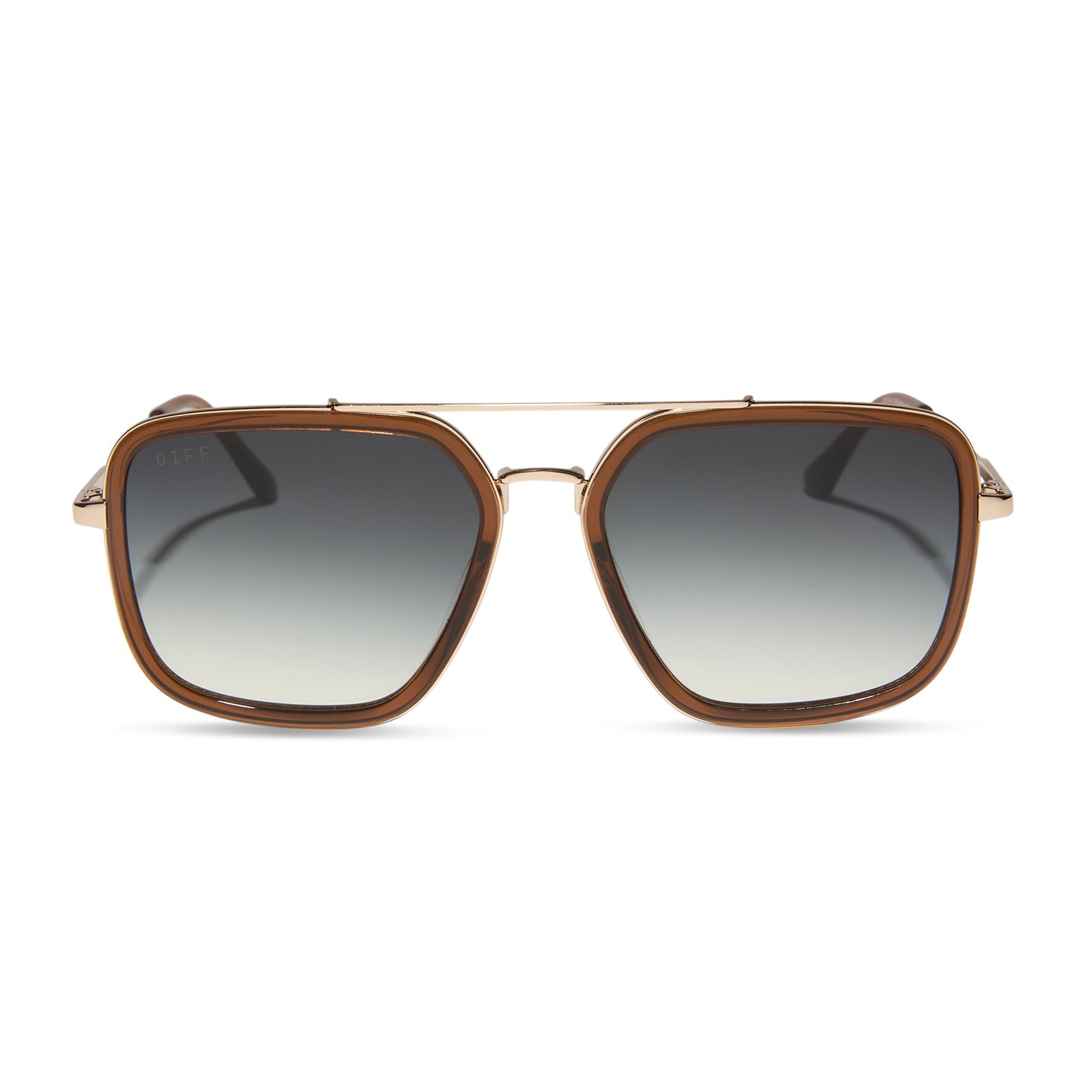 Jordan Sunglasses — Whiskey + Gold + Grey Gradient