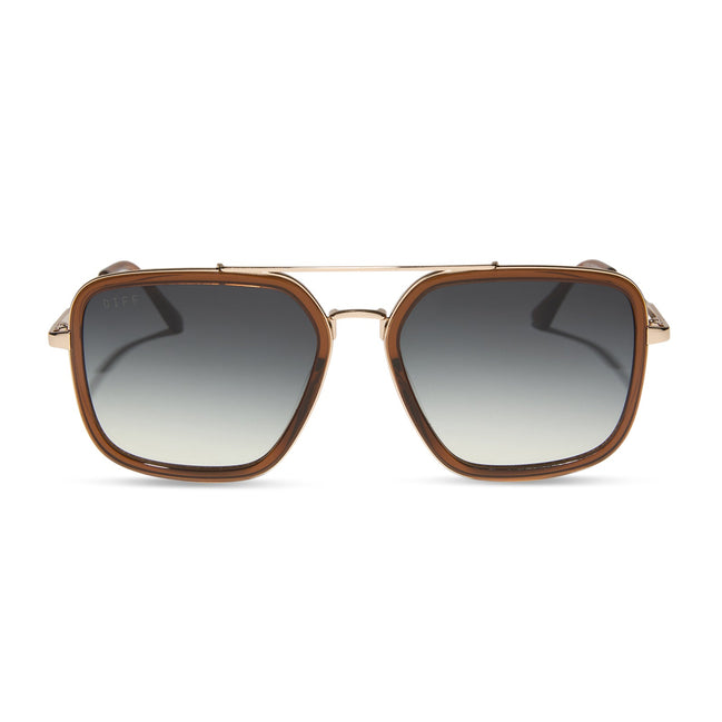 Jordan Sunglasses — Whiskey + Gold + Grey Gradient