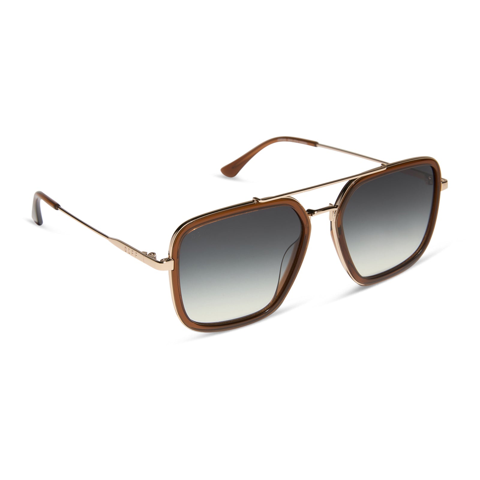 Jordan Sunglasses — Whiskey + Gold + Grey Gradient