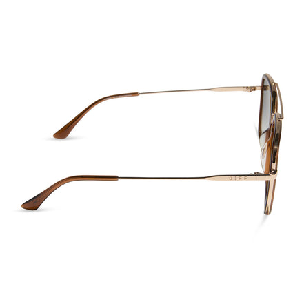 Jordan Sunglasses — Whiskey + Gold + Grey Gradient