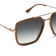 Jordan Sunglasses — Whiskey + Gold + Grey Gradient