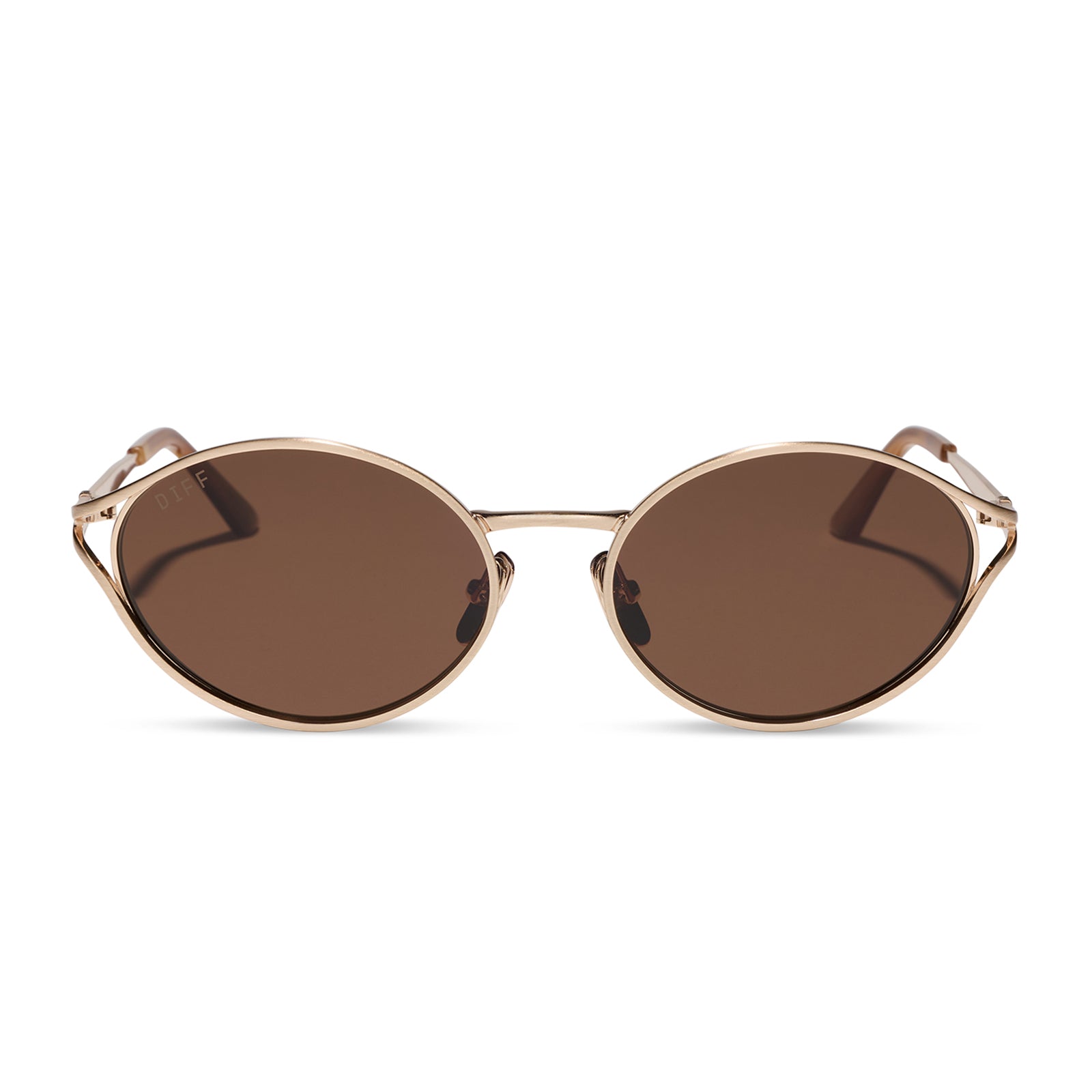 Juliette Sunglasses — Brushed Gold + Truffle Polarized