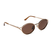 Juliette Sunglasses — Brushed Gold + Truffle Polarized
