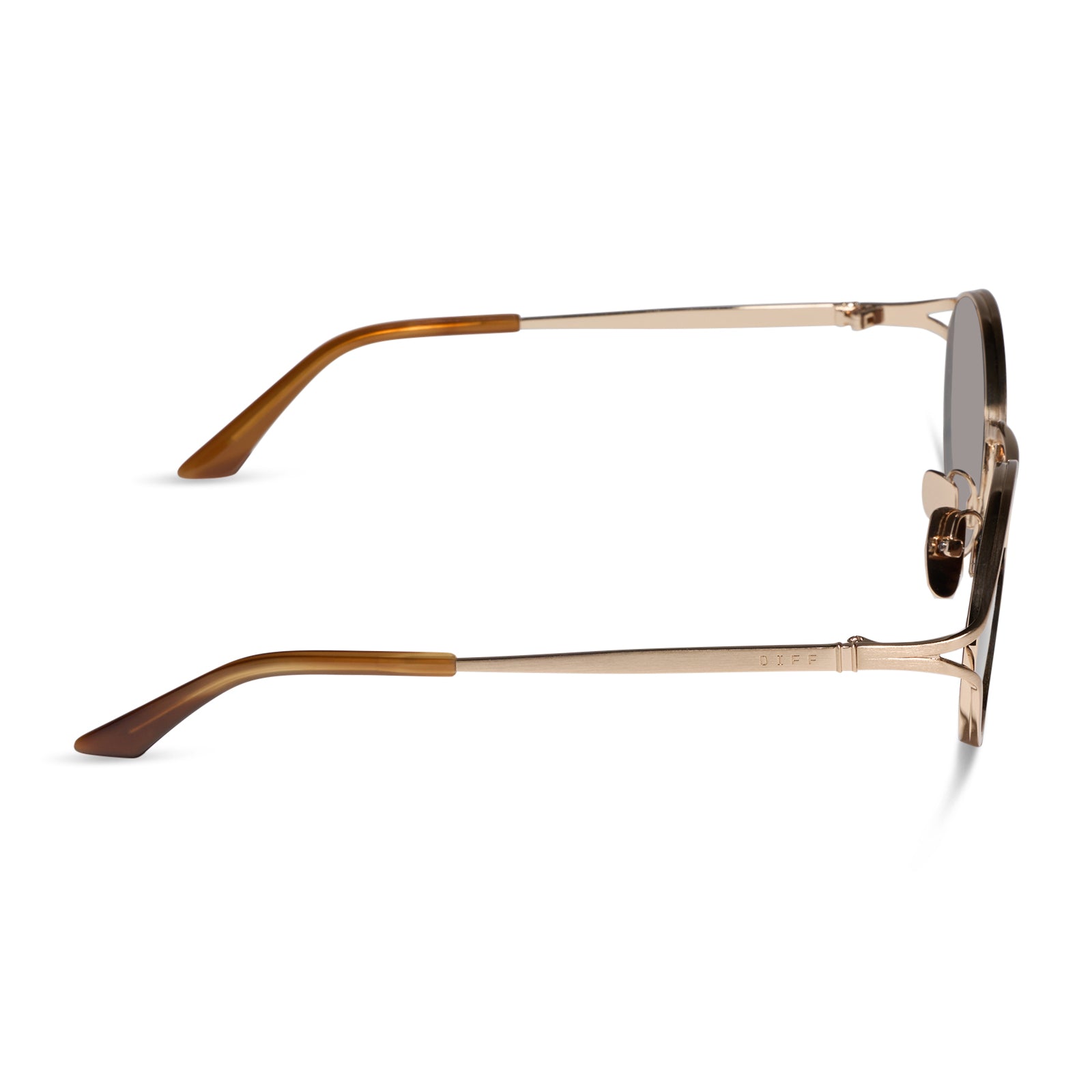 Juliette Sunglasses — Brushed Gold + Truffle Polarized