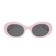 Lainey Sunglasses — Powder Pink + Grey Polarized