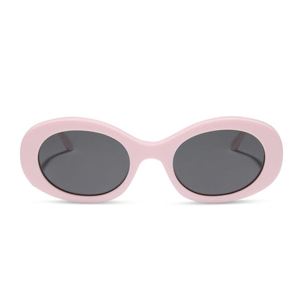 Lainey Sunglasses — Powder Pink + Grey Polarized