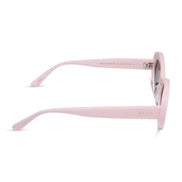 Lainey Sunglasses — Powder Pink + Grey Polarized