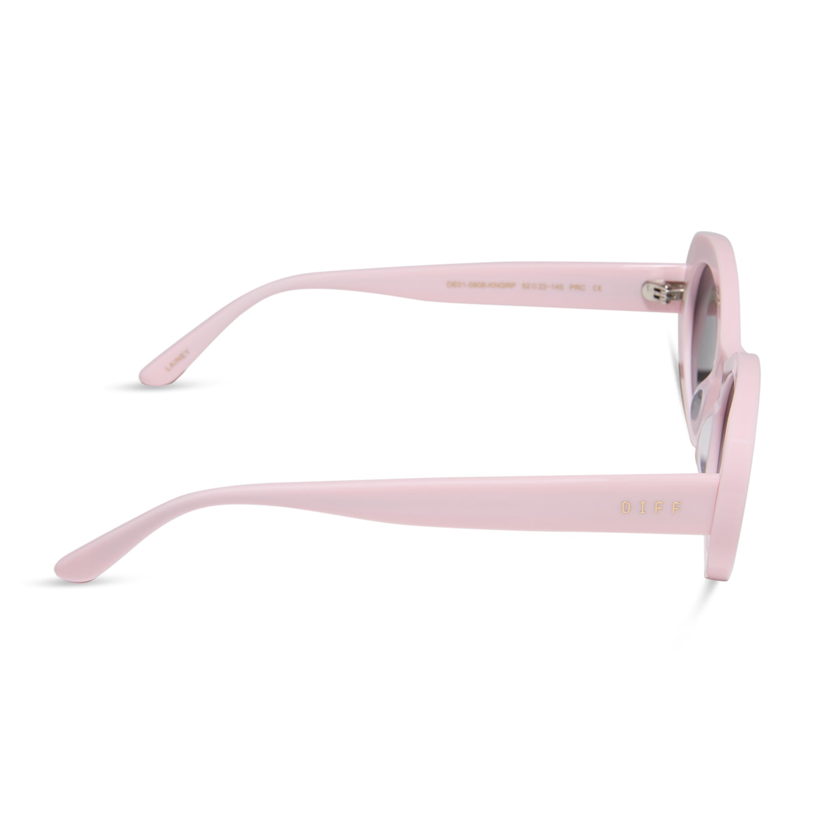 Lainey Sunglasses — Powder Pink + Grey Polarized