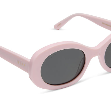 Lainey Sunglasses — Powder Pink + Grey Polarized
