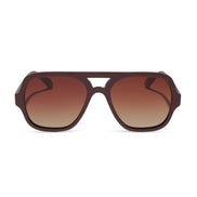 Layton Sunglasses — Rugby Red + Brown Gradient Polarized