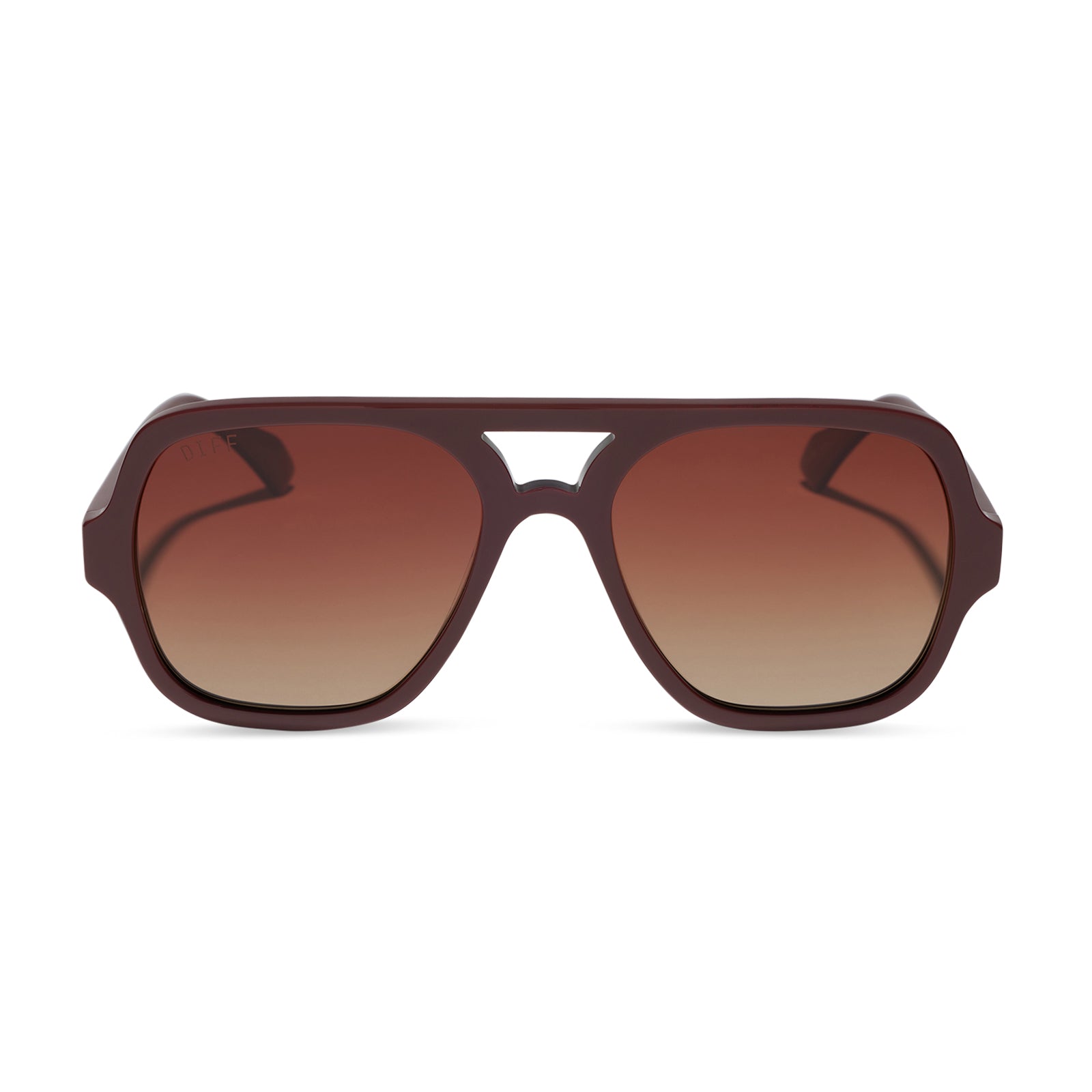 Layton Sunglasses — Rugby Red + Brown Gradient Polarized