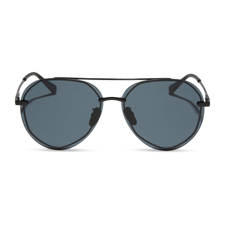 Lenox Sunglasses — Black + Grey