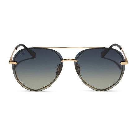 Zaria Sunglasses — Espresso Tortoise + Brown Gradient