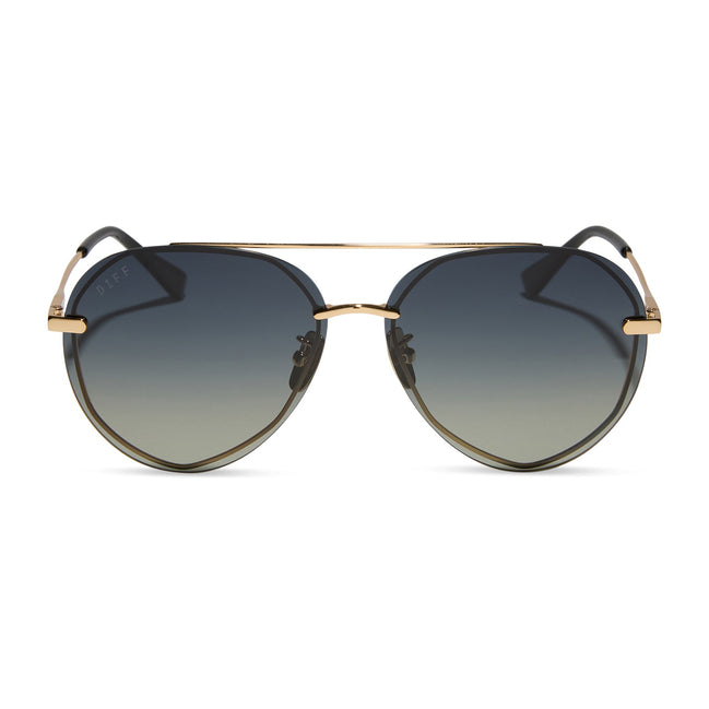 Zaria Sunglasses — Espresso Tortoise + Brown Gradient