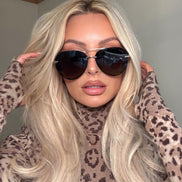 Zaria Sunglasses — Espresso Tortoise + Brown Gradient
