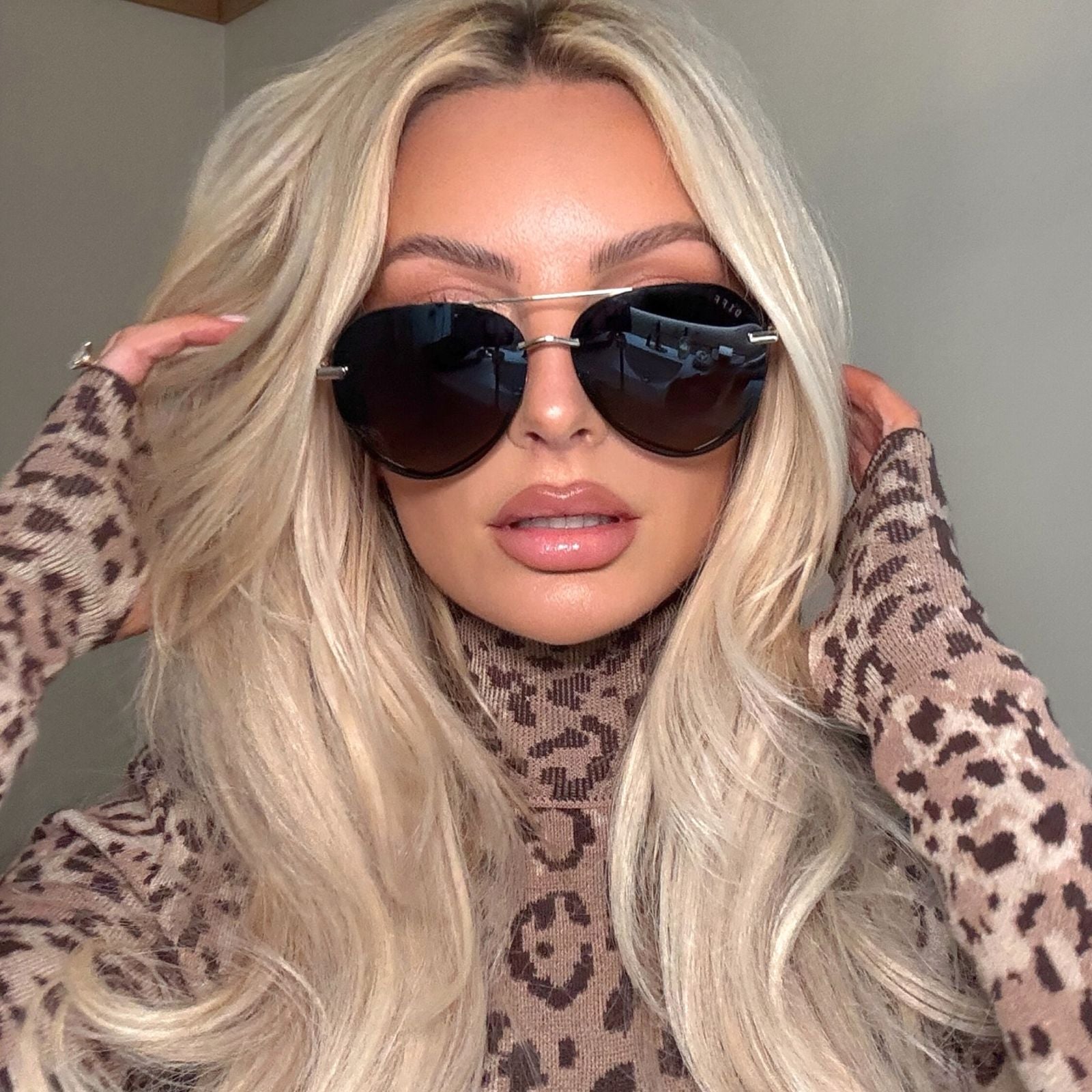 Zaria Sunglasses — Espresso Tortoise + Brown Gradient