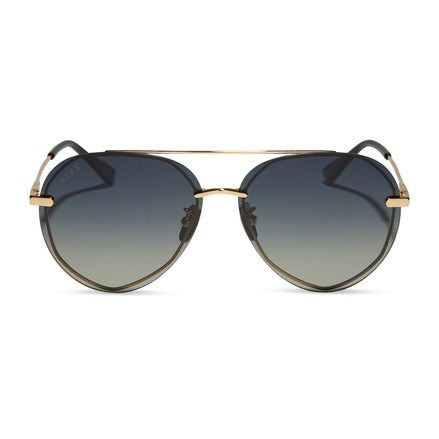 Zaria Sunglasses — Espresso Tortoise + Brown Gradient