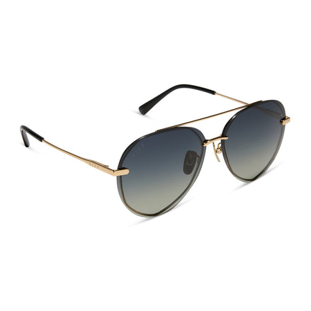 Zaria Sunglasses — Espresso Tortoise + Brown Gradient