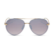 Lenox Sunglasses — Gold + Brown Gradient Mirror Polarized