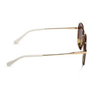 Lenox Sunglasses — Gold + Brown Gradient Mirror Polarized