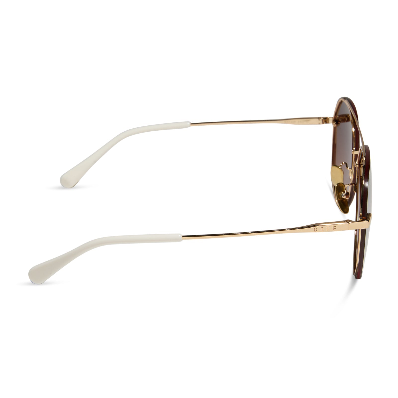 Lenox Sunglasses — Gold + Brown Gradient Mirror Polarized