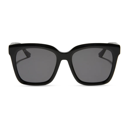 Meredith Sunglasses — Black + Grey