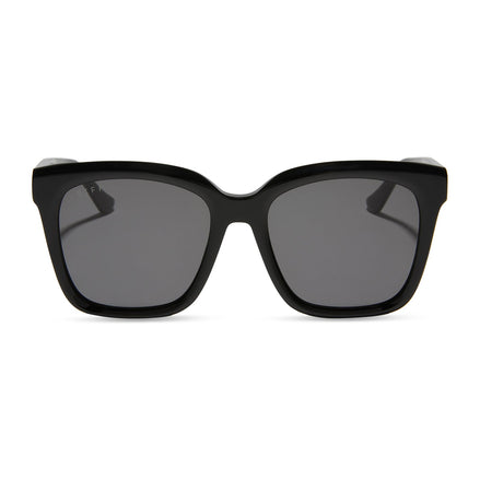 Meredith Sunglasses — Black + Grey